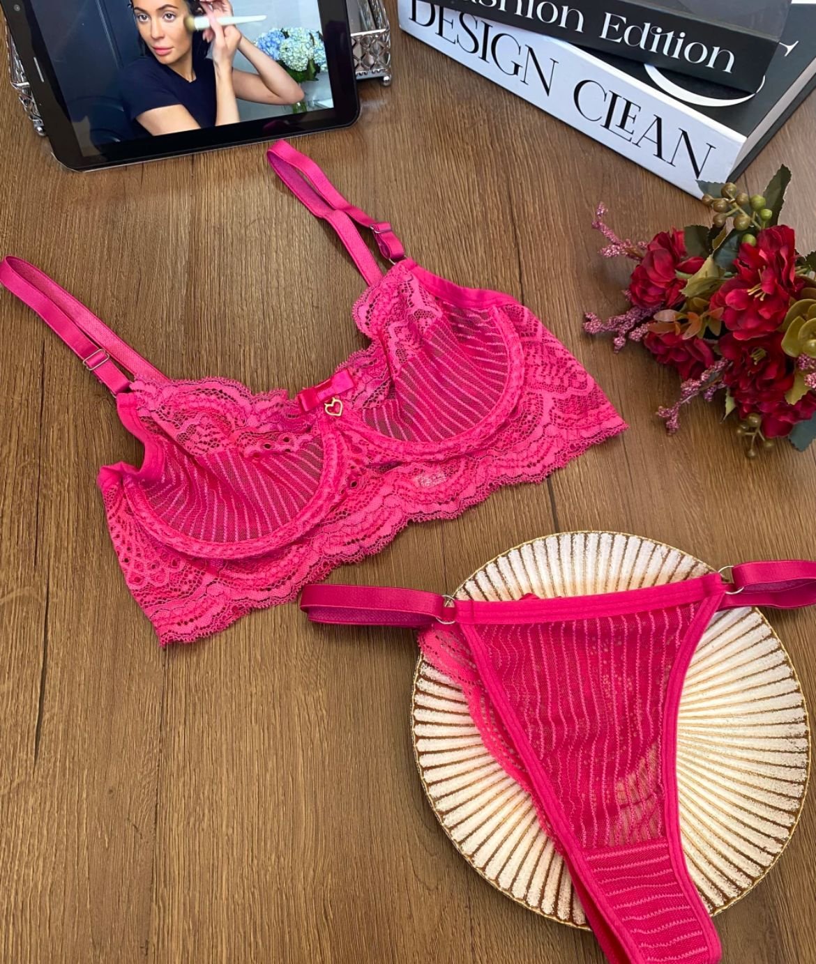 Conjunto Renda Cores - cor cores